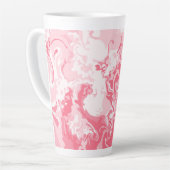 Gemarmerde roze latte mok (Linkerhoek)