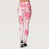 Gemarmerde Roze Leggings (Achterkant)