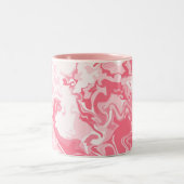 Gemarmerde roze tweekleurige koffiemok (Center)