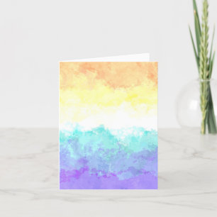 Gemarmerde swirly Boho Abstract Genderfaun Pride F Bedankkaart
