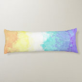 Gemarmerde swirly Boho Abstract Genderfaun Pride F Lichaamskussen (Achterkant)