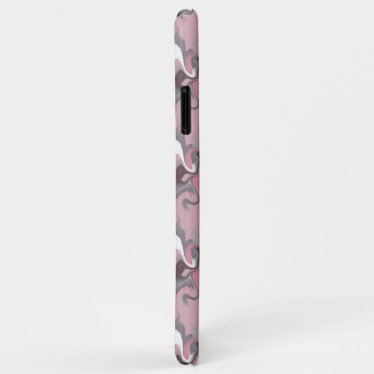 Gemarmerde Trippy Retro Groovy roze Gepersonalisee Case-Mate iPhone Case (Achterkant/rechts)