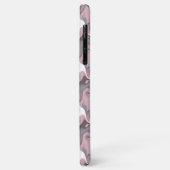 Gemarmerde Trippy Retro Groovy roze Gepersonalisee Case-Mate iPhone Case (Achterkant/links)