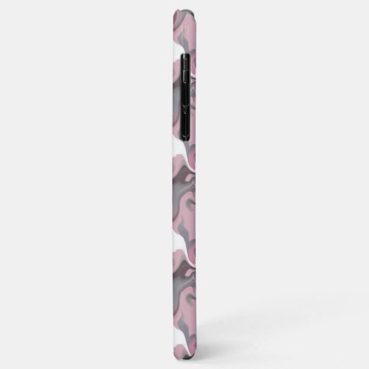 Gemarmerde Trippy Retro Groovy roze Gepersonalisee Case-Mate iPhone Case (Achterkant/links)