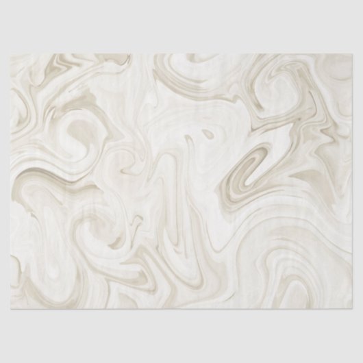 Gemarmerde verf van witte tinten Elegante bruiloft Tissuepapier (Voorkant)