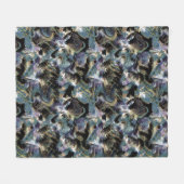 Gemarmerde vis fleece deken (Voorkant (Horizontaal))