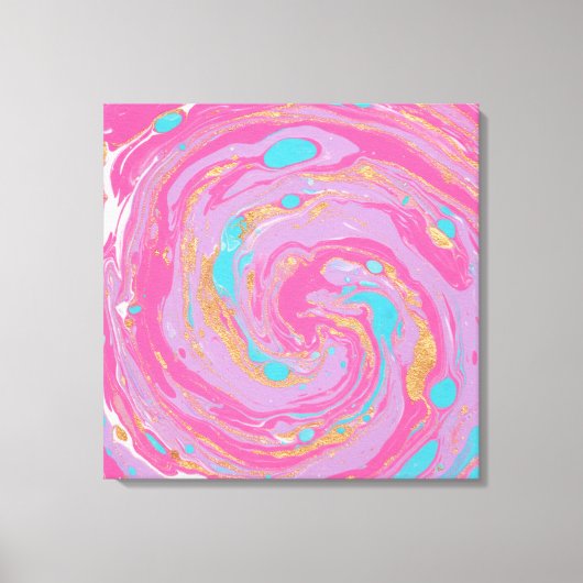 gemarmerde werveling canvas afdruk (Voorkant)