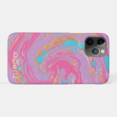 gemarmerde werveling Case-Mate iPhone case (Achterkant (horizontaal))