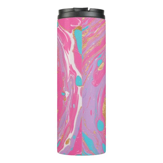 gemarmerde werveling thermosbeker (Achterkant)