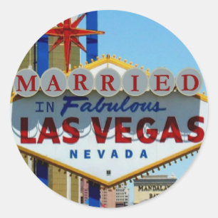 GEMARRIEERD IN FABULOUS LAS VEGAS Sticker