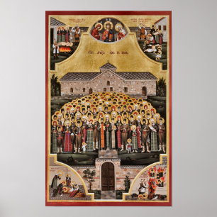 Gemartelde metgezellen van de Bulgaarse Orthodoxe  Poster