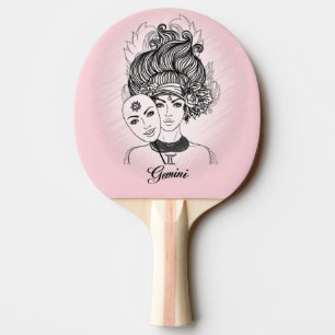 Gemaskeerd Dames Theater Tweelingen Sterrenbeeld S Tafeltennisbatje