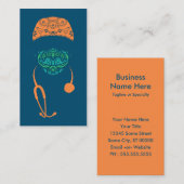 gemaskeerd in paisley visitekaartje (Voorkant / Achterkant)