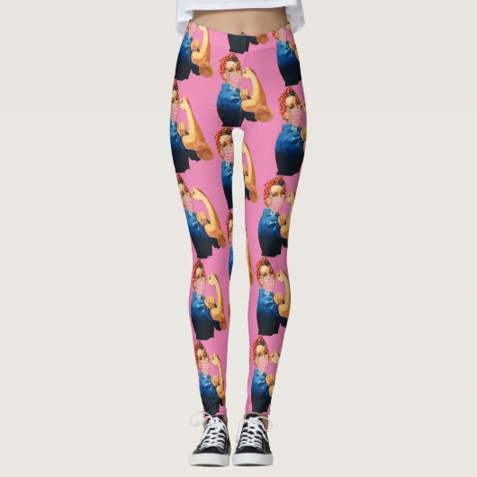 Gemaskeerde Vrouw Empowerment Thunder_Cove Leggings (Voorkant)