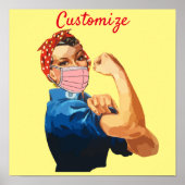 Gemaskeerde Vrouw Empowerment Thunder_Cove Poster (Voorkant)