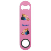 Gemaskeerde Vrouw Empowerment Thunder_Cove Speed Flessenopener (Achterkant)