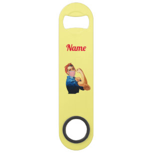 Gemaskeerde Vrouw Empowerment Thunder_Cove Speed Flessenopener