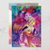 GEMASKERD AVONDPARTY KAART (Voorkant / Achterkant)