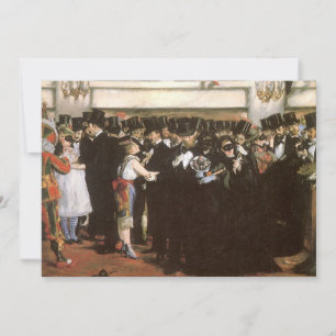 Gemaskerd bal in de opera van Edouard Manet