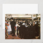 Gemaskerd bal in de opera van Edouard Manet (Voorkant / Achterkant)