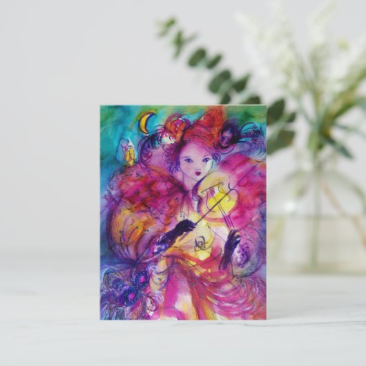 GEMASKERD BAL KAART (Staand voorkant)