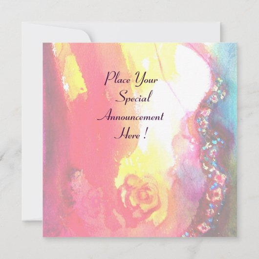 GEMASKERD BAL, rode zwierige bewegingen Kaart (Achterkant)