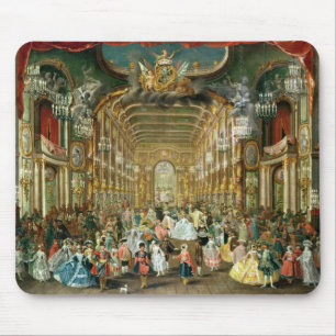 Gemaskerde bal in het Hoftheater, Bonn, 1754 Muismat