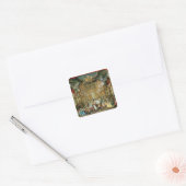 Gemaskerde bal in het Hoftheater, Bonn, 1754 Vierkante Sticker (Envelop)
