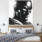 gemaskerde gerechtigheid canvas afdruk (Insitu (Slaapkamer))