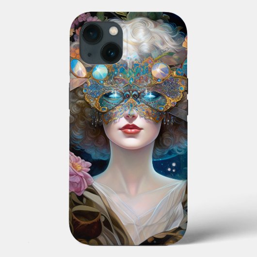 Gemaskerde Lady Fantasy Kunst Case-Mate iPhone Case (Achterkant)