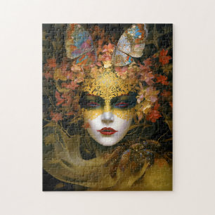 Gemaskerde Lady Fantasy Kunst Legpuzzel