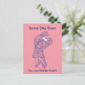 Gemaskerde overs briefkaart (Staand voorkant)