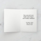  gemaskerde Raccoon Feestdagen Kaart (Binnen)