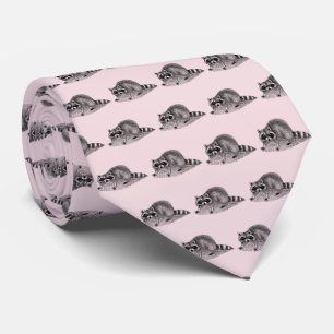 gemaskerde Raccoon Stropdas