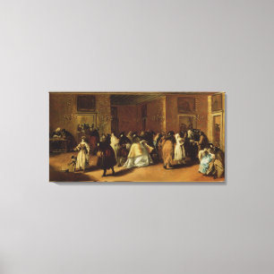 Gemaskerde Vergadering Canvas Afdruk