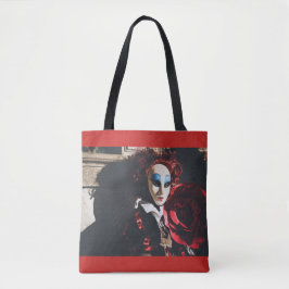 Gemaskerde vrouw in Venetië carnaval Tote Bag