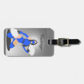 Gemaskerde Warrior Princess Thunder_Cove Bagagelabel (Voorkant horizontaal)