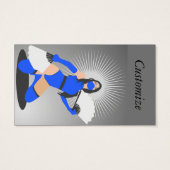 Gemaskerde Warrior Princess Thunder_Cove Visitekaartje (Achterkant)