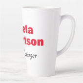 Gematigd eenvoudig, minimalistisch wit toevoegen n latte mok (Rechts)