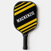 Gematigd geavanceerd zwart Gold, speciaal geperson Pickleball Paddle (Achterkant)
