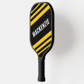 Gematigd geavanceerd zwart Gold, speciaal geperson Pickleball Paddle (Links)