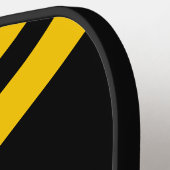 Gematigd geavanceerd zwart Gold, speciaal geperson Pickleball Paddle (Links Detail)