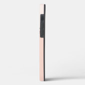 Gematigd gepersonaliseerd geometrisch zwart roze Case-Mate iPhone case (Achterkant / Links)