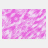 Gematigd roze witte abstracte daskleurstof inpakpapier vel (Voorkant)