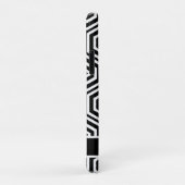 Gematigd, stijlvol zwart-wit Case-Mate iPhone case (Achterkant/rechts)