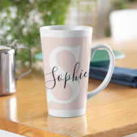 Gematigde gepersonaliseerde naam Monogram Pastel R