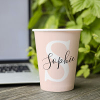 Gematigde gepersonaliseerde naam Monogram Pastel R