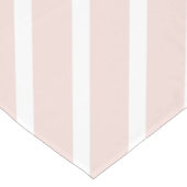 Gematigde, lichtroze witte strepen schattig korte tafelloper (Hoek)