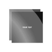 Gematigde zwarte Modern Shaded Qr-code Kaart (Voorkant / Achterkant in situ)