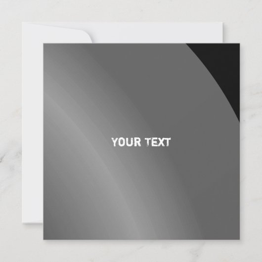 Gematigde zwarte Modern Shaded Qr-code Kaart (Voorkant)